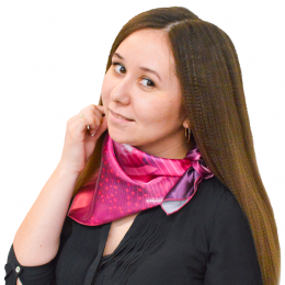 Платок атласный с полной запечаткой