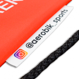 Ярлык для одежды репсовый с цветной печатью