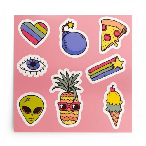 Стикерпак (белая глянцевая пленка)