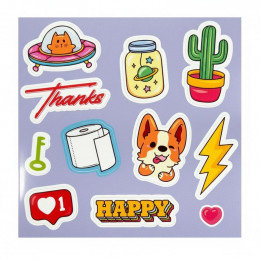 Стикерпак (белая глянцевая пленка)