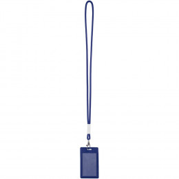 Шнурок для бейджа Tube Metal, синий