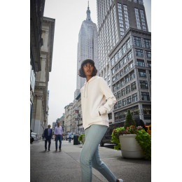 Толстовка с капюшоном женская BNC Inspire (Organic), ярко-синяя