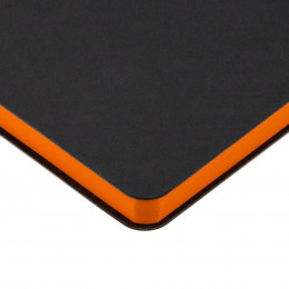 Ежедневник Bookmark, недатированный, черный с оранжевым