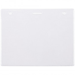 Карман для бейджа Lucid, горизонтальный, из фактурного ПВХ