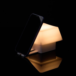 Светильник с подставкой для смартфона Knoppi, белый