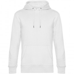 Толстовка с капюшоном унисекс King, белая