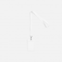 Лента для бейджа Pin, белая