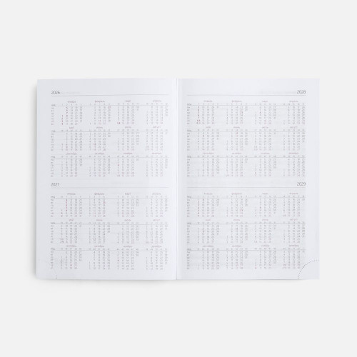 Ежедневник New Nebraska, датированный, черный