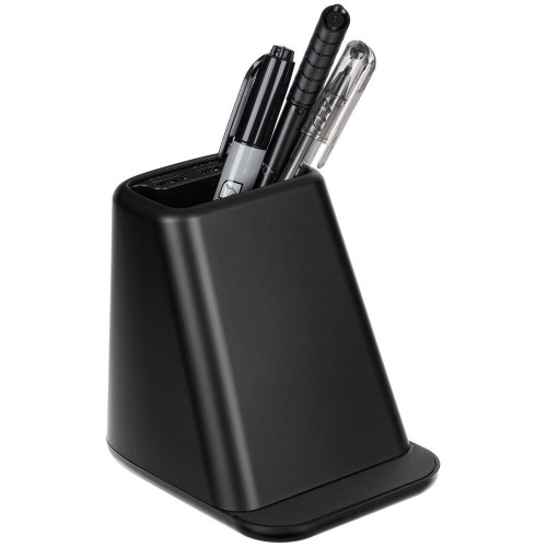 Настольный органайзер с зарядкой, лампой, вентилятором и подсветкой логотипа powerTower, черный