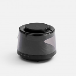 Bluetooth-колонка с подсветкой и беспроводной зарядкой Quantium, черная