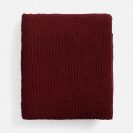 Плед Longview, темно-красный (винный)