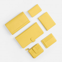 Картхолдер на молнии Unison, желтый