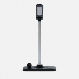 Настольная лампа с беспроводной зарядкой Power Light, черная