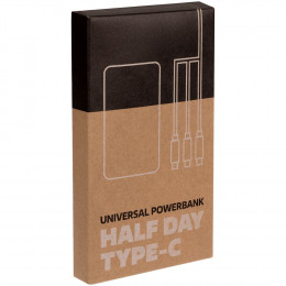 Аккумулятор Uniscend  Half Day Type-C 5000 мАч, черный