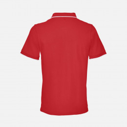 Рубашка поло унисекс Palermo, красная с белым