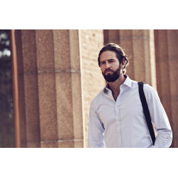 Рубашка мужская в клетку Tribeca, синяя