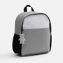 Пешеходный светоотражатель с цепочкой «Мишка», белый