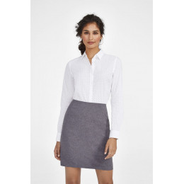 Рубашка женская Becker Women, бордовая с белым