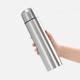 Термос Plain 1000, ver.2, серебристый