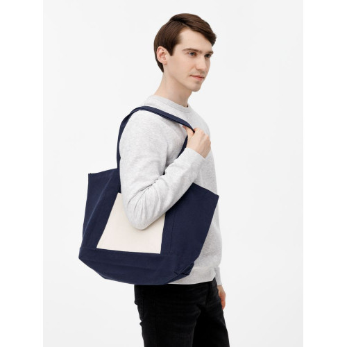 Шопер Shophop, синий с неокрашенным