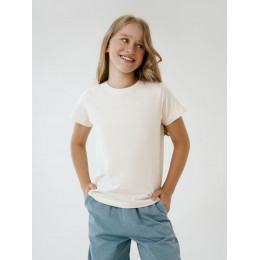 Футболка детская T-Bolka Kids, молочно-белая