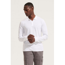 Рубашка поло унисекс с длинным рукавом Planet LSL, темно-синяя