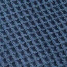 Плед вафельный Elenglect, темно-синий