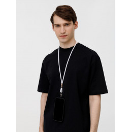 Шнурок для бейджа Tube Metal, белый