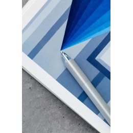 Ручка шариковая PF One, серебристая