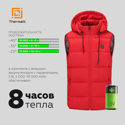 Куртка с подогревом Thermalli Meribell, черная