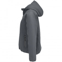 Куртка софтшелл с капюшоном женская Falcon Women, темно-серая