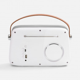 Bluetooth-колонка с радио Retronica, белая