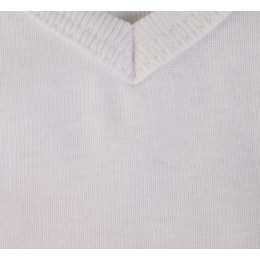 Футболка женская Lady 220 с V-образным вырезом, белая