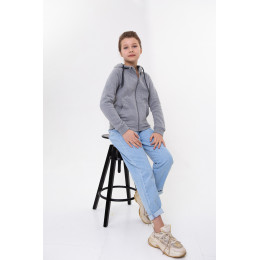 Толстовка детская STAN с капюшоном на молнии футер с начёсом 280, 17J