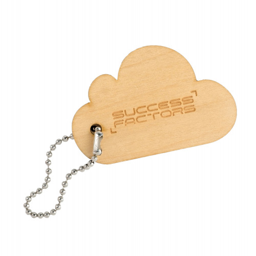 Брелок деревянный с односторонней гравировкой  3х4