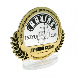 Приз из акрила с пластиком 2-слойный S  1-100 см2, толщина 10 мм