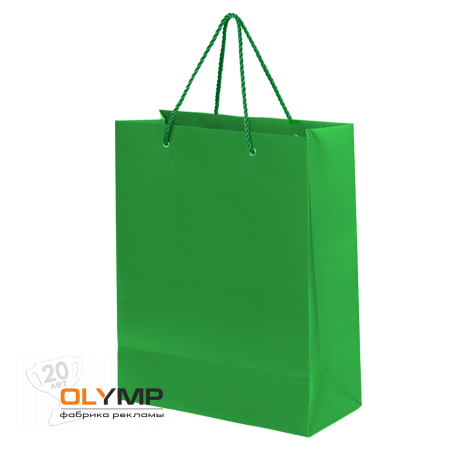 Пакет подарочный BIG GLAM 32х12х43 см                                                                                         зеленый   