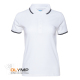 Рубашка поло женская STAN с окантовкой хлопок/полиэстер 185, 04BK белый 