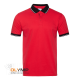 Рубашка поло мужская STAN с контрастными деталями хлопок/полиэстер 185, 04С красный 